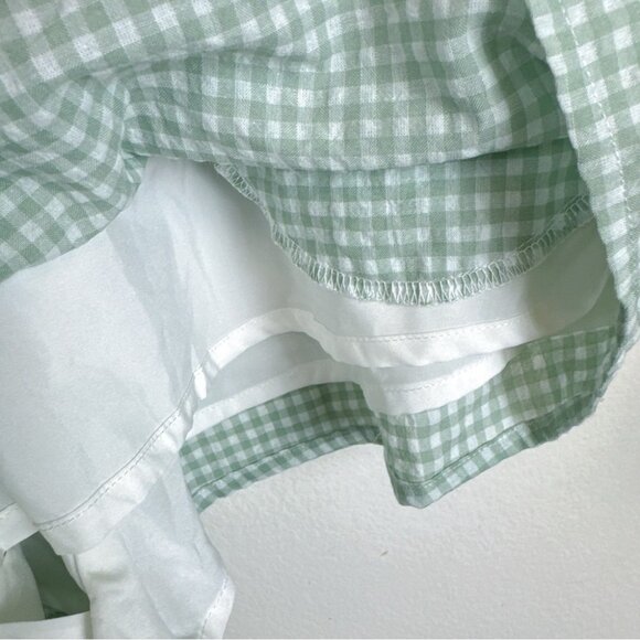 NWT Lost + Wander Green Gingham Picnic In Mind Shorts - Picture 7 of 9